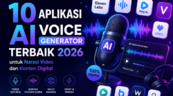 10 Aplikasi AI Voice Generator Terbaik 2026 untuk Narasi Video dan Konten Digital
