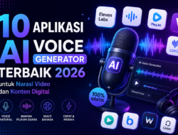 10 Aplikasi AI Voice Generator Terbaik 2026 untuk Narasi Video dan Konten Digital