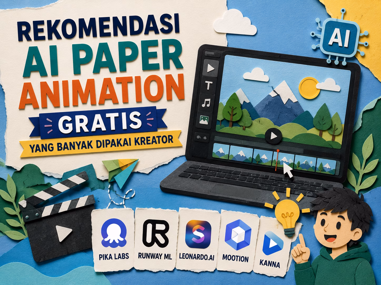 Rekomendasi AI Paper Animation Gratis yang Banyak Dipakai Kreator