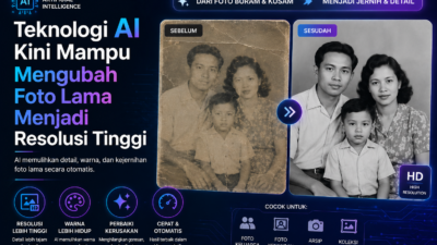 Teknologi AI Kini Mampu Mengubah Foto Lama Menjadi Resolusi Tinggi
