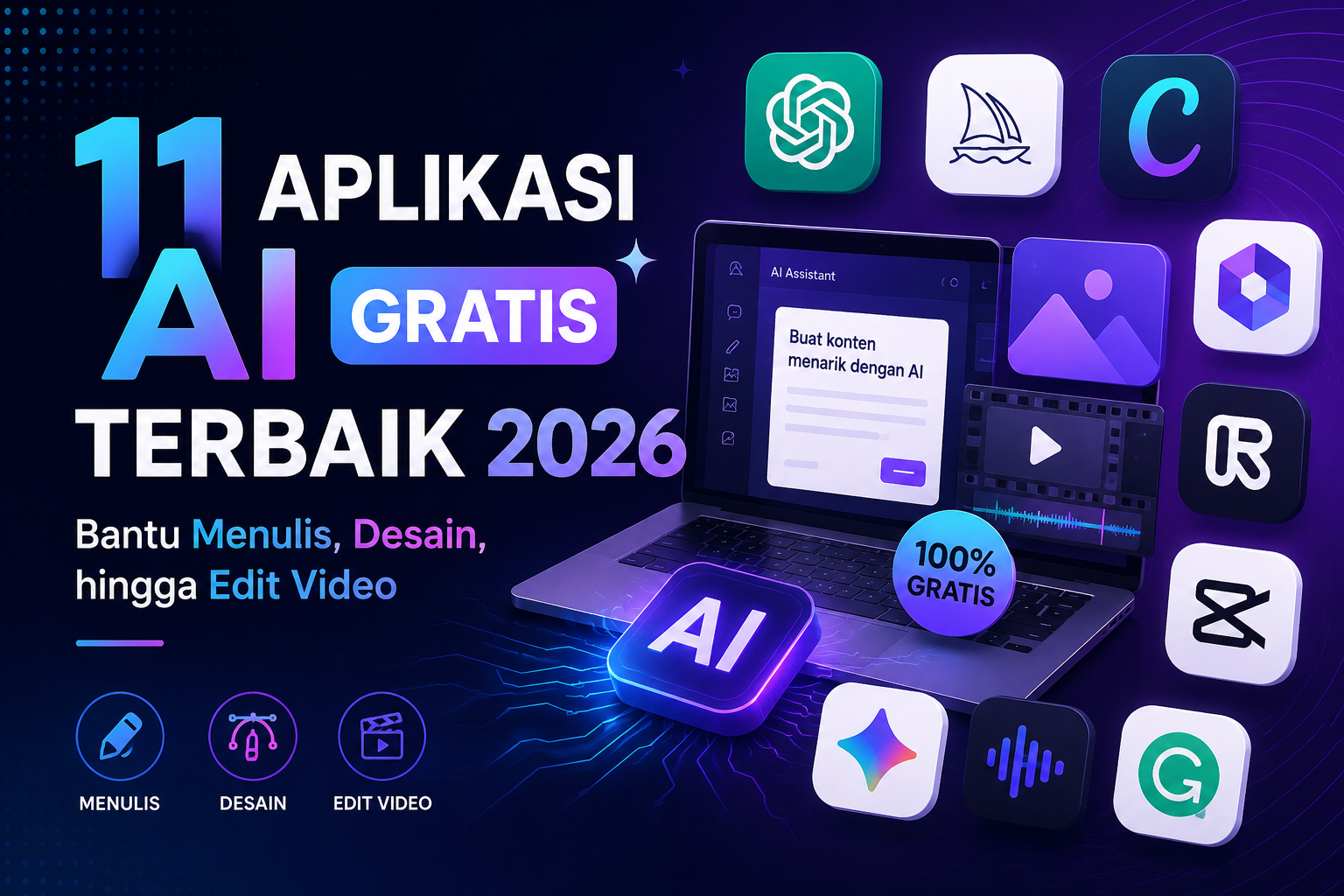 aplikasi AI gratis terbaik
