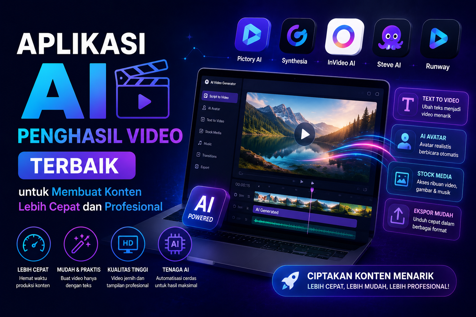 aplikasi AI penghasil video